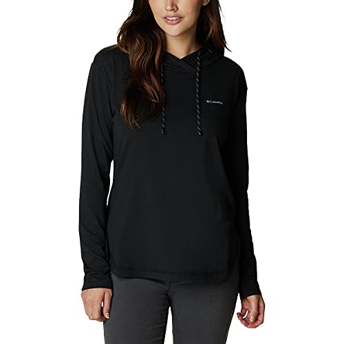 Columbia Women's Sun Trek Hooded Pullover, Black, Medium