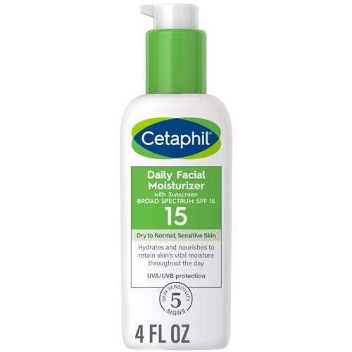 Cetaphil All Skin Types SPF 15 Daily Facial Moisturizer, 4.0 FL OZ ( Pack of 2 )