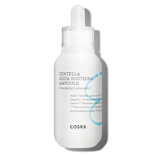 COSRX Centella Aqua Soothing Ampoule, Centella Asiatica Cica Serum, Korean Skin Care, 1.35 Fl oZ, For Sensitive Skin, Daily Skin Serum, Paraben Free, No Animal Testing