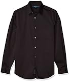 Perry Ellis Men's Non-Iron Essential Shirt, Black,...