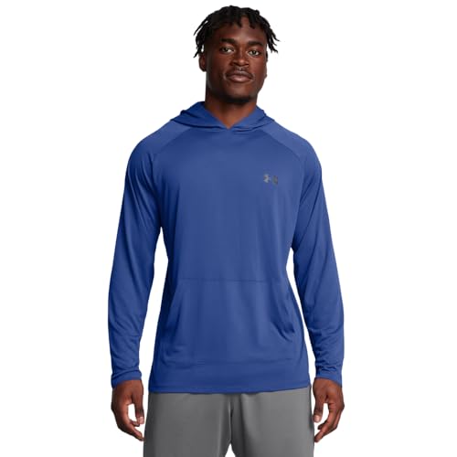 Under Armour Men's Tech 2.0 Hoodie, (432) Tech Blue / / Black, Medium