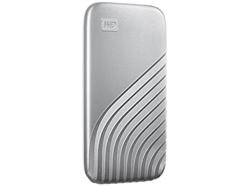 WD 2TB My Passport SSD Portable External Solid State Drive, Silver, Sturdy and Blazing Fast, Password Protection with Hardware Encryption - WDBAGF0020BSL-WESN