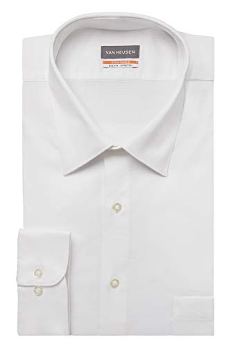 Van Heusen Men's Fit Dress Shirt Stain Shield Stretch (Big and Tall), White, 20' Neck 34'-35' Sleeve