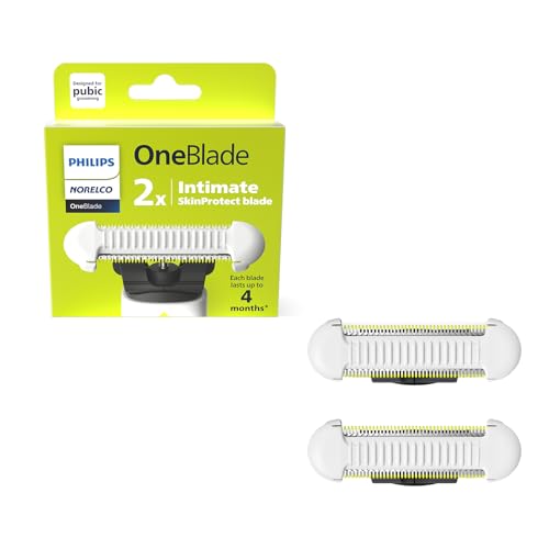 Philips Norelco OneBlade Skin Protect Replacement Blade, for OneBlade Electric Shaver and Trimmer, Durable Stainless Steel, Trim and Shave with Extra Skin Protection, 2 Count, QP229/80