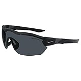 Nike Show X3 Elite L Rectangular Sunglasses, Matte Black, 61/15/130