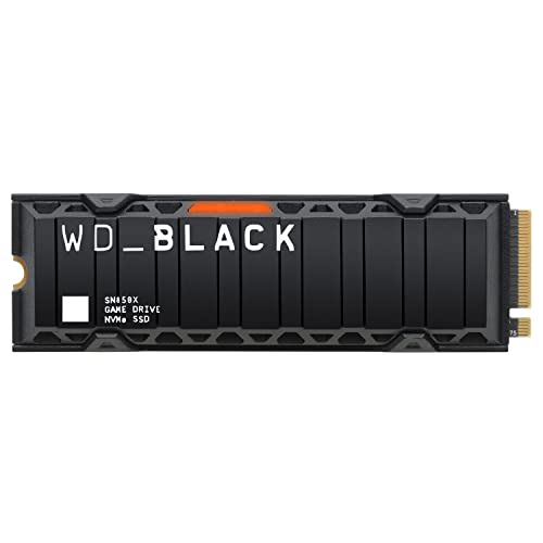 WD_BLACK 2TB SN850X NVMe Internal Gaming SSD Solid State Drive with Heatsink - Works with Playstation 5, Gen4 PCIe, M.2 2280, Up to 7,300 MB/s - WDS200T2XHE