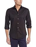 Perry Ellis Men’s Twill Long Sleeve Dress Shirt,...