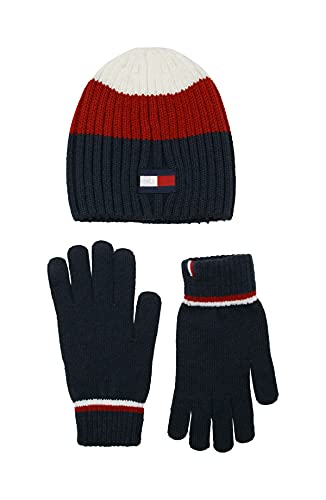 Tommy Hilfiger Boys Beanie and Magic Glove Set, Sage, One Size