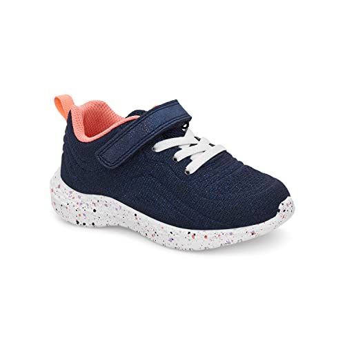 carter's Girls Mercury Athletic Sneaker, Navy, 6 Toddler