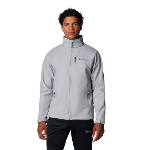 Columbia Men's Ascender Softshell Jacket, 2024 Columbia Grey, Medium