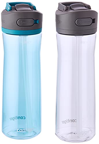 Contigo Ashland 2.0, 24oz., Water Bottle with AUTOSPOUT Lid, 2 Pack, Juniper/Sake