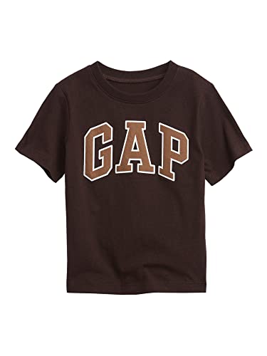 GAP Baby Boys Short Sleeve Logo T-Shirt T Shirt, Turkish Coffee, 2T US