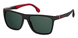 Carrera Men's CA5047/S Square Sunglasses, Black/Green, 56 mm