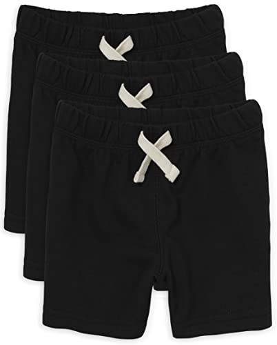 The Children's Place baby boys And Toddler French Terry Shorts, Black 3 Pack, 18-24 Months US