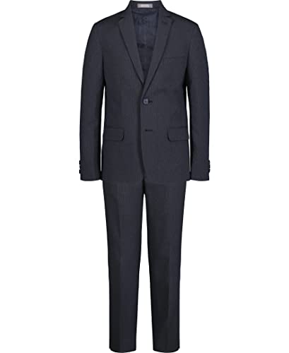 Van Heusen Boys' Big 2-Piece Formal Suit Set, Bank Blue, 12