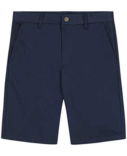 Nautica Boys Size School Uniform Flat Front Twill Short, Navy, 4 Slim