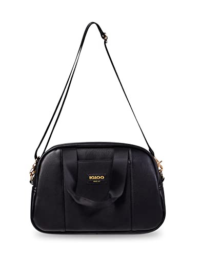 Igloo Premium Black Luxe Softsided Satchel Bag