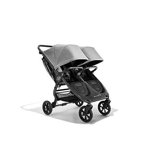 Baby Jogger City Mini GT2 All-Terrain Double Stroller With Forever Air Rubber Tires and All-Wheel Suspension, Pike Exclusive Includes Belly Bars, Leatherette Handlebar, and Premium Fabric