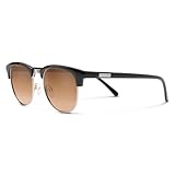 Suncloud Step Out Polarized Sunglasses, Black/Polarized Brown Gradient