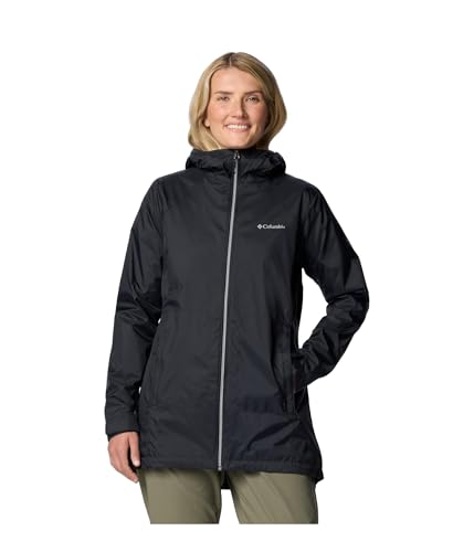 Columbia Womens Switchback II Lined Long Jacket Black Medium