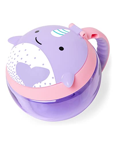 Skip Hop Baby,Plastic Snack Container, Zoo Snack Cup, Narwhal