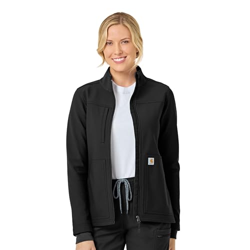 Carhartt Women's Fluid Resistant Fleece Jacket, Black, M