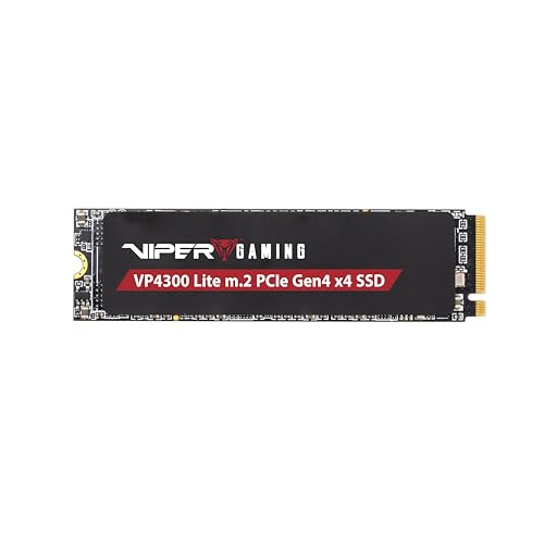 Patriot Memory Viper VP4300 Lite 1TB M.2 PCIe Gen4 x4 SSD, Compatible with PS5