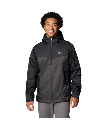 Columbia Men's Glennaker II Sherpa Lined Jacket, Black/Shark, Large