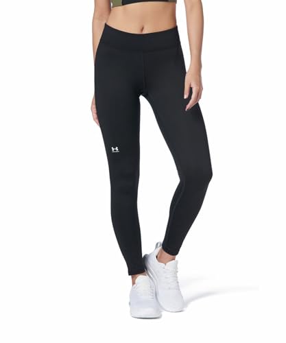 Under Armour Womens Authentics Leggings, Black (001)/White, Medium