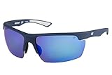 Caterpillar Men's Pickup Polarized Sunglasses Rectangular, Rubberized Matte Navy, 71 mm