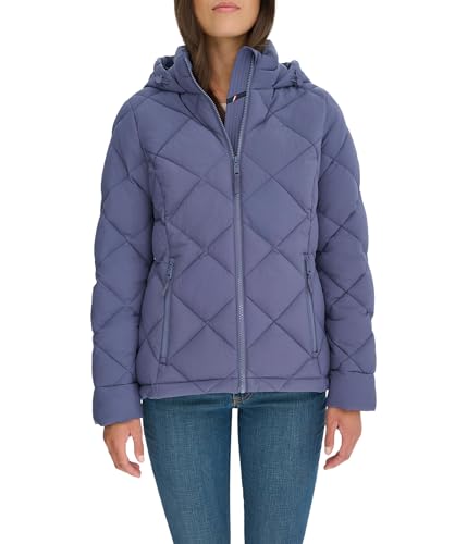 Tommy Hilfiger Women's Zip-Up Lightweight Jacket Crown Blue Medium