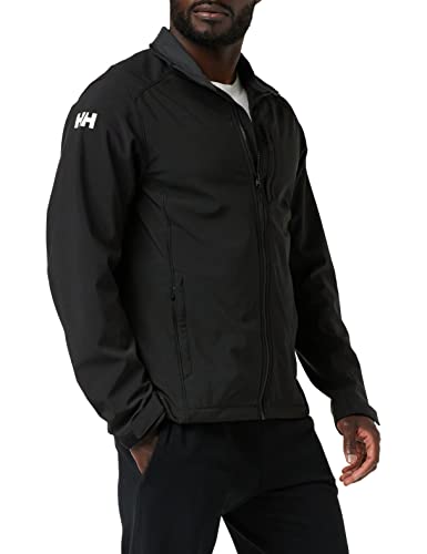 Helly Hansen Men's Paramount Water Resistent Windproof Breathable Softshell Jacket, 990 Black, X-Large