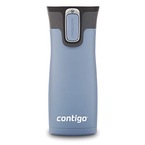 Contigo West Loop Stainless Steel Vacuum-Insulated Travel Mug with Spill-Proof Lid, 16 Ounces, Earl Grey