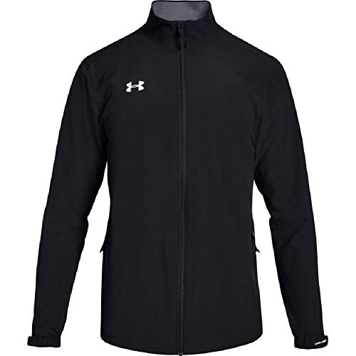 Under Armour Men's Hockey Warm Up Jacket, Black (001)/White, Medium