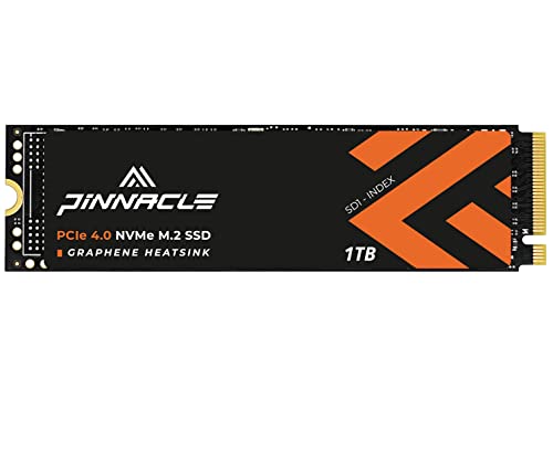 Timetec 1TB PCIe 4.0 Gaming Graphene DRAM Cache SSD NVMe PCIe Gen4x4 M.2 2280 3D NAND TLC 1000TBW Read/Write Speed Up to 7,400/6,100 MB/s Internal Solid State Drive for PS5, PC Laptop and Desktop