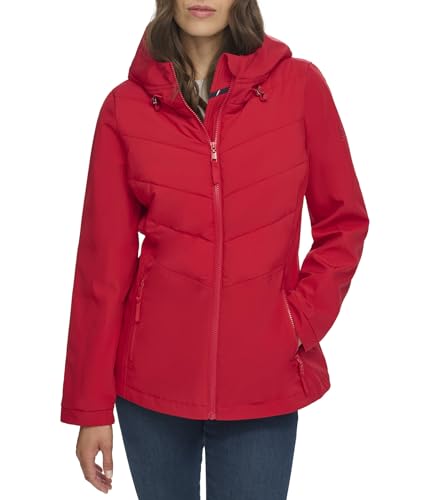 Tommy Hilfiger Mixed Media Active Jacket Crimson MD (US 8-10)