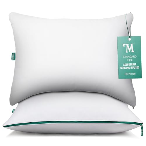 Marlow Adjustable Memory Foam Pillow by Brooklinen - Provides Back and Neck Pain Relief - Ideal Back, Stomach and Side Sleeper Pillow - Cooling-infused Pillow - Standard/Queen Size