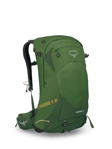 Osprey Stratos 34L Men's Hiking Backpack, Seaweed/Matcha Green