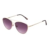 Nine West Women's Piper Sunglasses Aviator, Rose Gold, 59mm