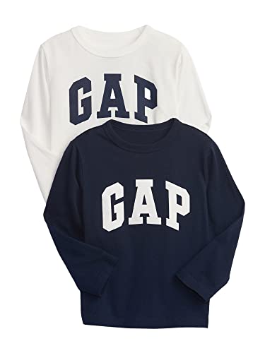 GAP Baby Boys Long Sleeve Logo T-Shirt T Shirt, Blue Galaxy, 2T US