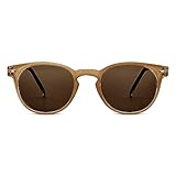 Peepers by PeeperSpecs Boho Polarized Sunglasses Round, Amber, 47 + 0