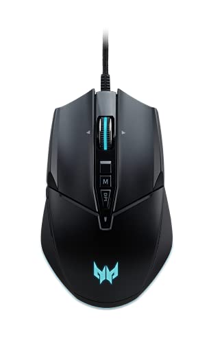 Acer Predator Cestus 335 Gaming Mouse with PixArt 3370 Sensor, Adjustable DPI Settings & 16.8 Million RGB Color Lighting Combinations