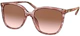 Michael Kors sunglasses for womens MK2137U Anaheim Rose Transparent/Brown Pink Gradient One Size