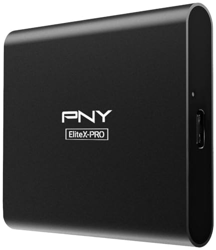 PNY EliteX-PRO 1TB USB 3.2 Gen 2x2 Type-C Portable Solid State Drive (SSD) – (PSD0CS2260-1TB-RB)