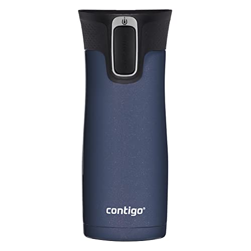 Contigo AUTOSEAL West Loop Vacuum-Insulated Stainless Steel Travel Mug with Easy-Clean Lid, 16oz., Midnight Berry