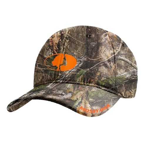 MISSION Mossy Oak Cooling Performance Hat, Country DNA - Unisex Baseball Cap for Men & Women - Lightweight & Adjustable - Cools Up to 2 Hours - UPF 50 Sun Protection - Machine Washable