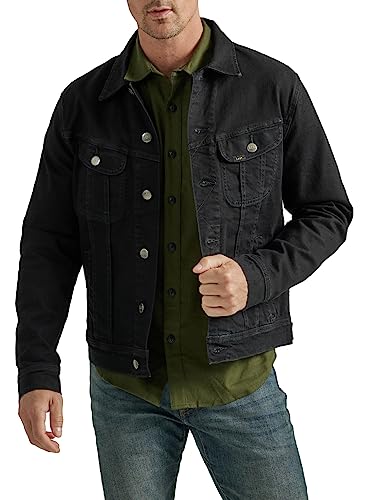 Lee Men's Legendary Classic Rider Jacket, Overdye Black