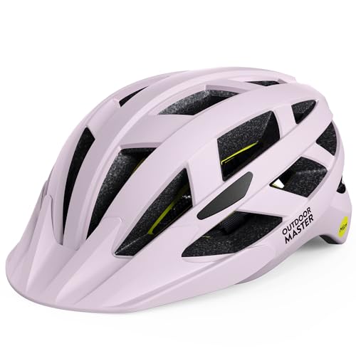 OutdoorMaster MIPS Adult Recreational Cycling Helmet - Misty Sakura,M