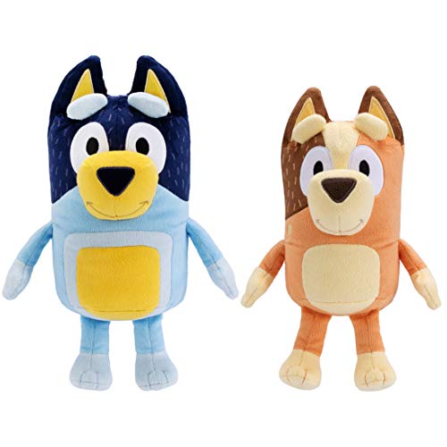 Bluey Dad 12' (Bandit) & Mum 11' (Chilli) - 2 Pack Plush Bundle | Amazon Exclusive