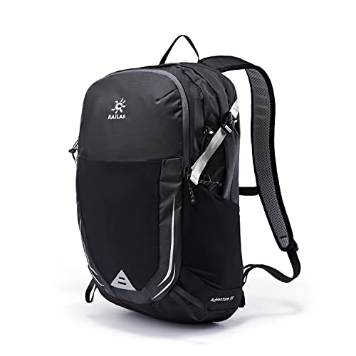 KAILAS Adventure 22L Small Hiking Backpack Lightweight Daypack for Women Men Outdoor Backpacking Camping Trip Travelling Bag Ultralight Waterproof Pitch-black